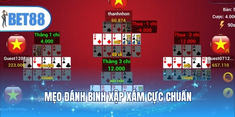 Mẹo đánh Binh xập xám cực chuẩn